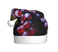 HJFCZH Sombrero de Navidad con estampado de uvas frescas para adultos, para Navidad, Halloween, Año Nuevo, ventas, promociones