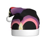 HJFCZH Sombrero de Navidad con estampado de velas en el mar del corazón para adultos, por lo que es un regalo divertido y duradero para hombres y mujeres