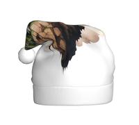 HJFCZH Sombrero de Navidad con imagen de árbol joven que se eleva en las nubes para adultos, accesorio festivo de calidad hecho a mano suave y ligero