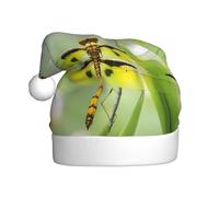HJFCZH Sombrero de Navidad con imagen de libélula amarilla, duradero para adultos, para Halloween, Navidad, Año Nuevo