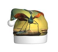 HJFCZH Sombrero de Navidad con imagen de libélula de dibujos animados, duradero, para adultos, para Halloween, Navidad, Año Nuevo