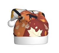 HJFCZH Sombrero de Navidad con imagen de otoño en el zoológico para adultos, accesorio de calidad suave, ligero y esponjoso