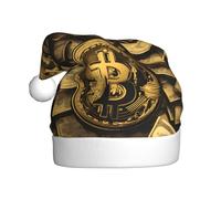 HJFCZH Sombrero de Navidad con imagen de símbolo de dinero dorado duradero para adultos para Halloween, Navidad, Año Nuevo