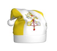 HJFCZH Sombrero de Navidad impreso con la bandera del Vaticano para adultos, suave, ligero, para fiestas de vacaciones