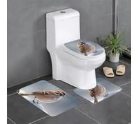 HJFCZH Sparrow in The Snow - Juego de 3 alfombrillas antideslizantes (61 x 40,6 cm) para inodoro, tocador y baños, fácil de limpiar