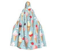 HJFCZH Sweet Ice Cream - Capa con capucha para adultos, para Halloween, juegos de rol