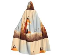 HJFCZH The Fox and the Little Mouse - Chaqueta larga con capucha para adultos, para Halloween, adecuada para hombres y mujeres