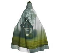 HJFCZH The Little House in the Fog - Chaqueta larga con capucha para adultos, para Halloween, adecuada para hombres y mujeres