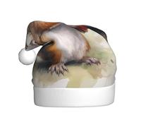 HJFCZH The Squirrel Gathering Nuts - Sombrero de Navidad para adultos, accesorio festivo de calidad hecho a mano, suave, ligero