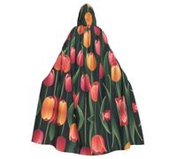 HJFCZH Tulip Scape Picture - Capa con capucha para adultos de Halloween