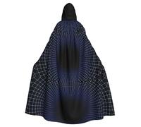 Hjfieryf Capa con capucha con estampado de abismo, capa de longitud completa para adultos, para fiestas, disfraces de cosplay, juegos de escenario