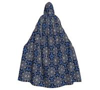 Hjfieryf Capa con capucha con estampado de niebla secreta, capa de longitud completa para adultos, para fiestas, disfraces de cosplay, juego de escenario