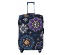 HJFIERYF Funda de equipaje de viaje con estampado bohemio de nubes, patrón personalizado, protector de maleta, resistente al polvo y los arañazos, Brocado entre flores, XL, Maleta