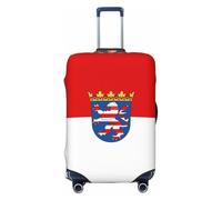 HJFIERYF Funda de equipaje de viaje con estampado de bandera de Renania del Norte, Westfalia y patrones personalizados, resistente al polvo y a los arañazos, Bandera de Hesse, XL, Maleta