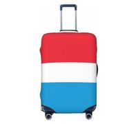 HJFIERYF Funda de equipaje de viaje con estampado de bandera de Renania del Norte, Westfalia y patrones personalizados, resistente al polvo y a los arañazos, Bandera de Luxemburgo, XL, Maleta
