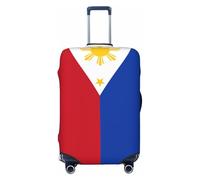 HJFIERYF Funda de equipaje de viaje con estampado retro de bandera irlandesa, patrón personalizado, protector de maleta, resistente al polvo y los arañazos, Bandera de Filipinas, S, Maleta