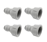 HJGarden 4 unids 3/8 "a 3/4" rosca hembra conector rápido de ósmosis inversa RO dispensador de agua purificador de agua barril de presión PE accesorios de conexión de tubería