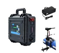 HJGHY 12v,100Ah, Batería de Litio para propulsión de Barco eléctrico, 12 V, 24 V, 48 V, 60 Ah, 80 Ah, 100 Ah, 120 Ah, para Exteriores, hélice de Barco de Pesca, batería de propulsión Marina