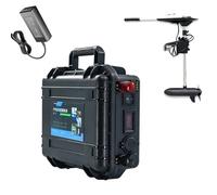 HJGHY 12v,100Ah, Batería de Litio para propulsión de Exteriores, 12 V, 24 V, 48 V, 60 Ah, 80 Ah, 120 Ah y 200 Ah, para hélice de Barco de Pesca, batería de propulsión Marina.