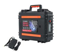 HJGHY 12v,200Ah, Batería de propulsión para Barco de Pesca de 12 V, 20 Ah, 60 Ah, 80 Ah, 100 Ah, 150 Ah y 200 Ah, con Cargador para buscador de Peces, Luces LED y Altavoz.