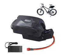 HJGHY 36v 10.4ah, Batería para Bicicleta eléctrica de 36 V 10,4 Ah/13 Ah, Tipo Tubo de sillín con Forma de Rana, y batería de Iones de Litio de 48 V 10,4 Ah/12 Ah con Cargador.