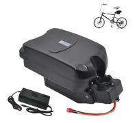 HJGHY 36v,12.8Ah, Batería de Litio para Bicicleta eléctrica de 36 V 48 V 8 Ah 10 Ah 12 Ah 15 Ah 18 Ah 20 Ah. Batería para tija de sillín con Forma de Rana de 36 V 48 V con Cargador.