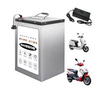 HJGHY ,48v,90Ah, Batería de Repuesto para Motocicleta de 48V 60V 72V 60Ah 70Ah 80Ah 90Ah. Paquete de baterías de Litio de 72V para Scooter, ciclomotor y Kart con Cargador.