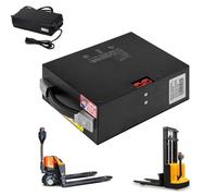 HJGHY Batería de Iones de Litio para Carretilla elevadora eléctrica de 48 V, batería de 48 V para Carretilla elevadora Manual, para Carga y Descarga de Camiones con Cargador.,48v,20Ah