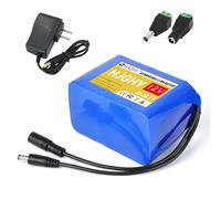 HJGHY Batería de Litio de 12V con capacidades de 2000mAh 3500mAh 4000mAh 6000mAh 8000mAh 10400mAh y 13000mAh Batería de Litio de 12V con Carcasa de PVC y Cargador para Motor de 150W,12v1800mah