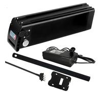 HJGHY Batería de Litio de Repuesto de 24V, 36V y 48V, 8Ah, 10Ah, 12,5Ah, 15Ah, 17,5Ah, 18Ah y 20Ah, Plegable e integrada para Bicicleta eléctrica, con Cargador y candado de Seguridad.,36v12.5ah