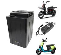HJGHY Baterías de Bicicleta eléctrica de 48V y 20Ah, batería para Motocicleta eléctrica de 60V y 40Ah, batería de Triciclo de 72V y 30Ah con Cargador para Motores de 950W a 2400W,48v28ah
