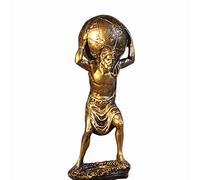 HJGHY Estatua del Atlas, Bronce Titán Griego Atlas llevando la Estatua del Mundo Dios Romano del Cielo y Escultura Astronómica