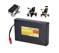 HJGHY Red Anderson,24V 12Ah, Batería de Litio de Repuesto para Scooter de Movilidad de 24 voltios, 24 V, 10 Ah, 12 Ah, 15 Ah, 16 Ah y 19,2 Ah.