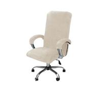 HJGUI Funda de Terciopelo para Silla de Escritorio de Oficina, Protector de sillón, Color Negro, Incluye reposabrazos, Funda para Gamer, 2024, Beige, XL (69 80 cm)