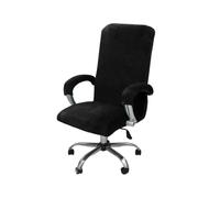 HJGUI Fundas de Terciopelo para Silla de Escritorio de Oficina, Protector de sillón, Color Negro, Incluye reposabrazos, Fundas para Gamer 2024, Color Negro, L (58 69 cm)