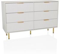 hjh LIVING Aparador con aspecto de madera blanco