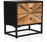 hjh LIVING Aparador madera color madera oscura
