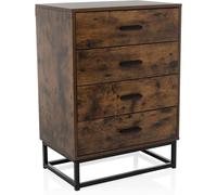 hjh LIVING Cómoda con aspecto de madera marrón