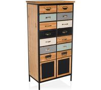 hjh LIVING Cómoda madera color madera oscura