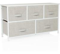 hjh LIVING Cómoda Tela Gris