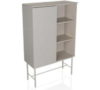 hjh LIVING Estante placa mdf, armazón de acero gris