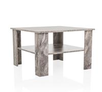 hjh LIVING Mesa de centro con aspecto de madera gris
