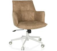 hjh LIVING Silla Home Office Tela Beige