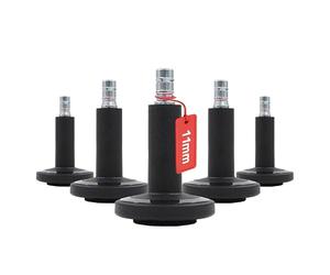 hjh OFFICE 619040 STATO-M - Tope para Silla de Oficina (Pasador de 11 mm), Color Negro