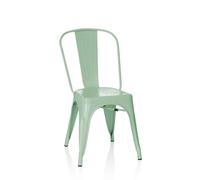 hjh OFFICE 645040 Silla VANTAGGIO Brush Metal Mate Verde, diseño Industrial, apilable
