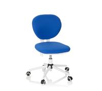hjh OFFICE 670970 Silla de Escritorio para Niños Kid Vivo Tela Azul, Silla giratoria para Juvenil, Respaldo con Ajuste de Altura