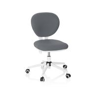 hjh OFFICE 670971 Silla de Escritorio para Niños Kid Vivo Tela Gris, Silla giratoria para Juvenil, Respaldo con Ajuste de Altura