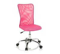 hjh OFFICE 691017 Silla Giratoria para Niños KIDDY Net I Tejido De Malla, Silla de Escritorio Juvenil, Ajustable en Altura, Rosa