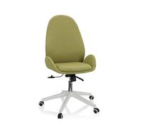 hjh OFFICE 729433 Silla de Escritorio AVEA I Tela Verde Silla de Oficina giratoria de Altura Regulable con Respaldo Alto y ergonómico