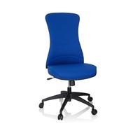 hjh OFFICE 760013 Silla de Oficina Giratoria Office XT Tela Azul, Silla de Escritorio, sin Reposabrazos, Respaldo ergonómica, Ajustable en Altura
